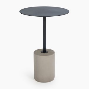 שולחן צד 4249 בטון אפור ברזל שחור
