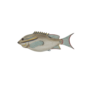 דג צבעוני דמוי עץ לתלייה CF1230074-G168